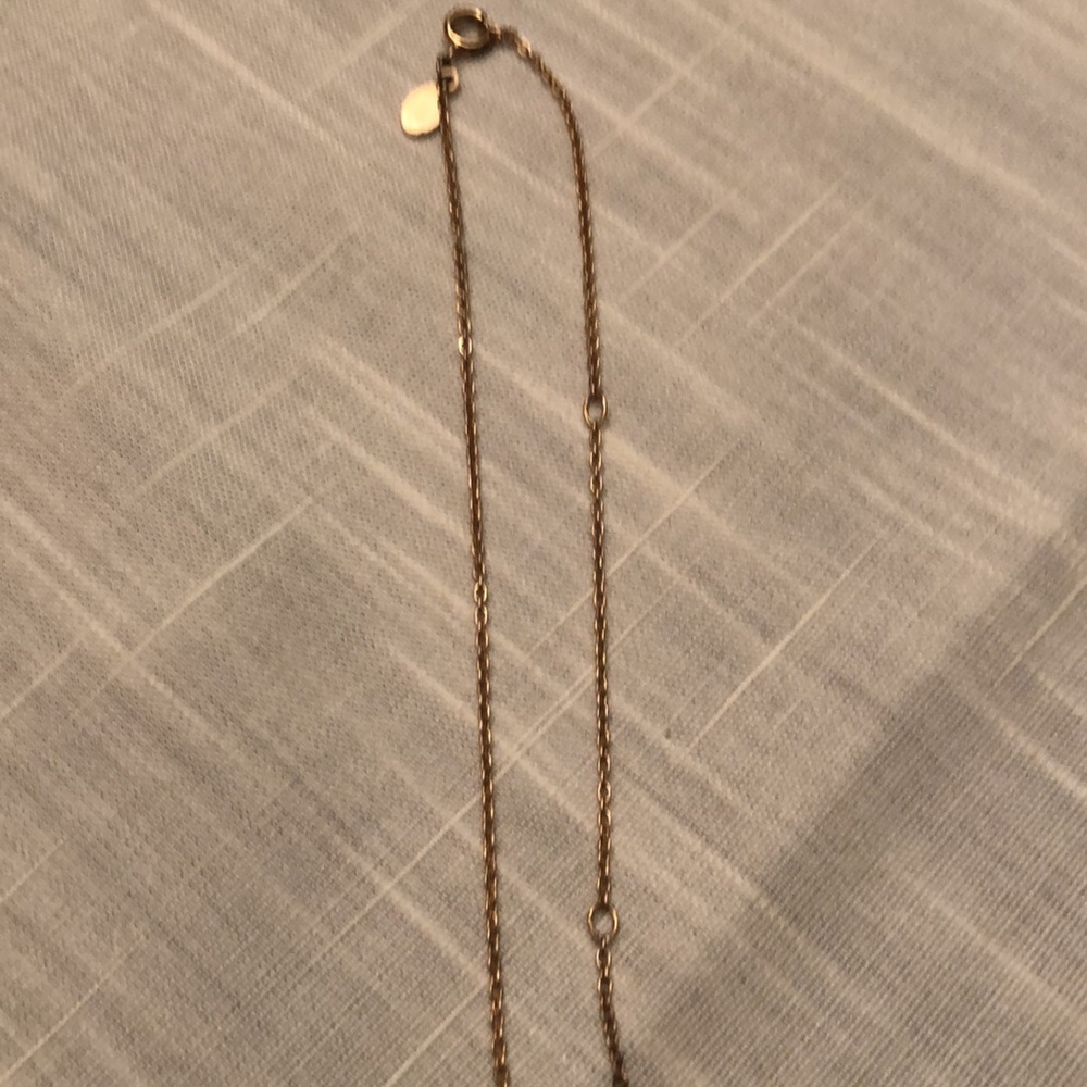 Vintage AVON Initial S Pendant Necklace gold plated chain 15” + 4” long - #544 - Picture 7 of 7